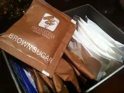 Sugar's paper packet