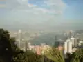 The view from the viewing pavilion in the middle of Mount Austin Road