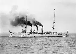 Image 15Portside view of the Challenger-class light cruiser HMAS Encounter (from History of the Royal Australian Navy)