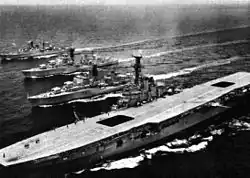 Image 78Melbourne with Vendetta, Voyager and Queenborough, circa 1962 (from History of the Royal Australian Navy)