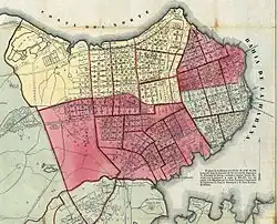 Map of Habana in 1866