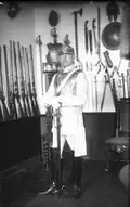 Count Hamilton in a Prussian parade dress uniform.