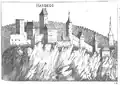 Hardegg, Lower Austria by Georg Mätthaus Vischer in 1672