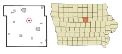 Location of Owasa, Iowa
