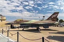 An F-16A Netz of 116 Squadron "Defenders Of The South", initially based on Ramon also