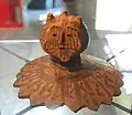 Human head, part of urn from the Banshan phase of the Yangshao culture. Museum of Far Eastern Antiquities (Östasiatiska museet), Stockholm.