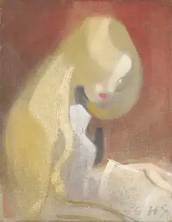 Girl with Blonde Hair, 1916.