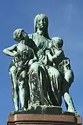 Sculpture in the Saint-Pierre Cemetery, Marseille