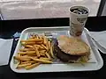 Kebab hamburger meal