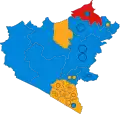 2011 results map