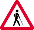 Visually impaired persons ahead
