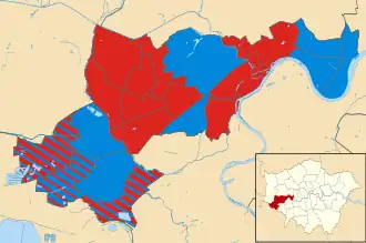 2010 results map