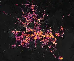 Aerial view of Houston after the power crisis