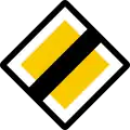 End of main road (priority)