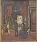 Mr. & Mrs. S.P. Avery in their gallery, by Ignacio León y Escosura