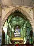 Interior of cathedral, taken from the now-demolished original portion of the cathedral