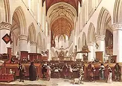 Interior of the Grote Kerk, Haarlem, 1673