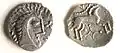Icenian silver coin, found in Norfolk.