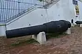 Cannons exhibited open-air behind the Istanbul Military Museum