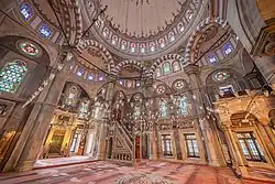 Interior of the prayer hall