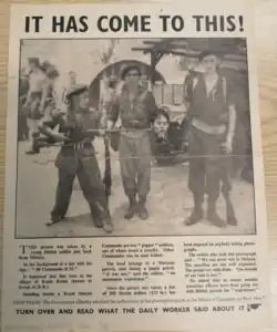 Double sided anti-colonial leaflet published during the British-Malayan Headhunting Scandal.