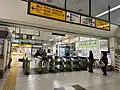 The ticket barriers in March 2023