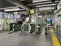Ticket gate, April 2022