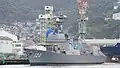 JS Shiranui fitting out at Mitsubishi Heavy Industries shipyard, Nagasaki on 25 November 2017.