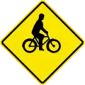 W12 Cyclists crossing