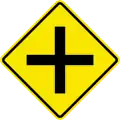 W24-1 4-leg intersection