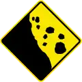 W9-1 Falling rocks from the left