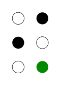 ⠪ (braille pattern dots-246)