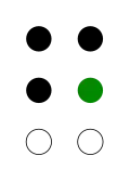 ⠛ (braille pattern dots-1245)
