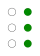 ⠸ (braille pattern dots-456)