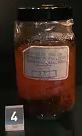 A jar of raw spermaceti