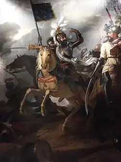Henri IV on the morning of the Battle of Ivry. Oil on canvas by Jean-Charles Tardieu, 1824, Château de Pau.