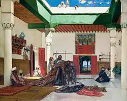 Marchand de tapis à Tanger (1883) Private collection