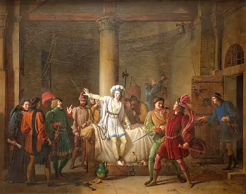 Joan of Arc Imprisoned in Rouen by Pierre Révoil, 1819