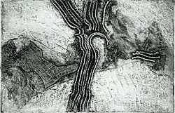Branches (structural print), 15,5 × 24&nbsp;cm, 1972