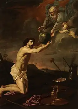 Jesus Christ receives the world from the hands of God the Father