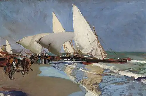 Beach at Valencia, 1908.