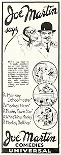 Universal marketing for Joe Martin comedies