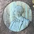 John Boyle O'Reilly Tombstone Plaque Close-up Holyhood Cemetery Brookline, Massachusetts