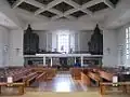 Interior, looking west