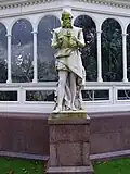 John Parkinson marble by Léon-Joseph Chavalliaud (1899), outside the Palm House at Sefton Park, Liverpool