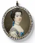 Portrait of Hon. Miss Eliza Booth, dated 1766. Victoria & Albert Museum
