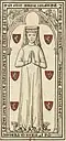 Tomb of Yolande of Aubigné, engraving of 1695