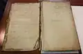 Inside cover of Joseph Roux's folio of Mediterranean charts