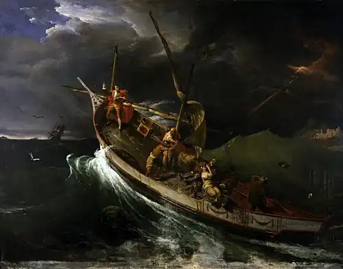 Joseph Vernet Tied to a Mast During a Storm, 1822