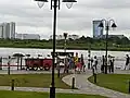 The tower seen from Bạch Đằng Quay on Saigon Sightseeing Bus in July 2023